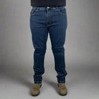 Men’s Classic Armored Motorcycle Jeans. CE-Certified Knee & Hip Protection. Timeless Denim Riding Pants
