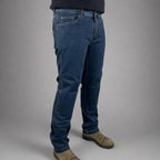 Men’s Classic Armored Motorcycle Jeans. CE-Certified Knee & Hip Protection. Timeless Denim Riding Pants
