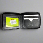 Greenwood Men's Leather Wallet. Premium RFID Protection Zip-Around Wallet
