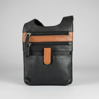 JBG Slim RFID Leather Crossbody Organizer Bag. Anti-Theft Travel Purse