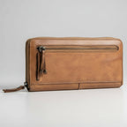 MET Women's Leather Wallet Zip Around