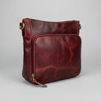 Buffalo Leather Crossbody Bag with Card Organizer