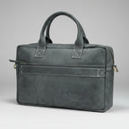 Buffalo Leather Laptop Bag 17". Travel Briefcase with Luggage Sleeve