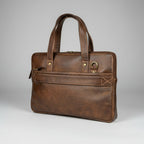 Slim Leather Laptop Briefcase