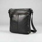 MET Premium Cow Leather Crossbody Bag with Chain Zipper Detail