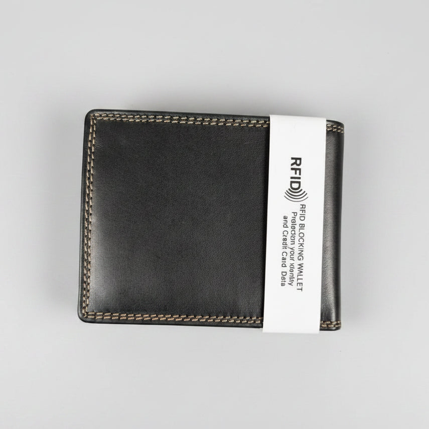 MET Men’s Bi-Fold Flip Coin Wallet