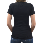 Wild West V-Neck Tee with Steerhead and Cacti