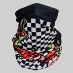 ZANheadgear Floral Checkered Motley Tube
