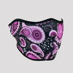 ZANheadgear Half Mask Neoprene Purple Paisley