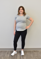 Zoe Zipper Short Sleeve Nursing Tee Shirt