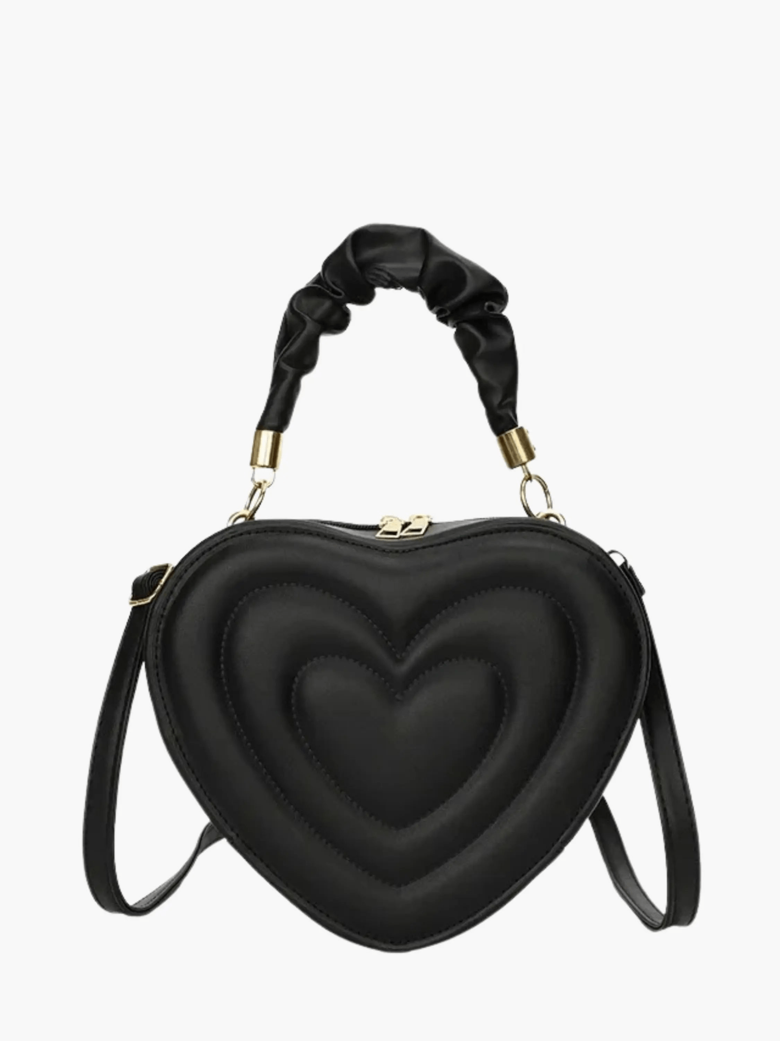Amour | Brown Heart-Shaped Leather Bag – Playful & Chic