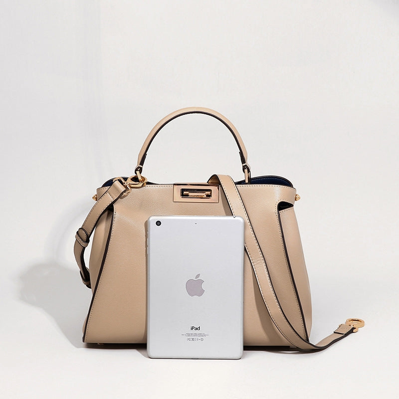 Xylora | White Structured Leather Tote – Elegant & Timeless
