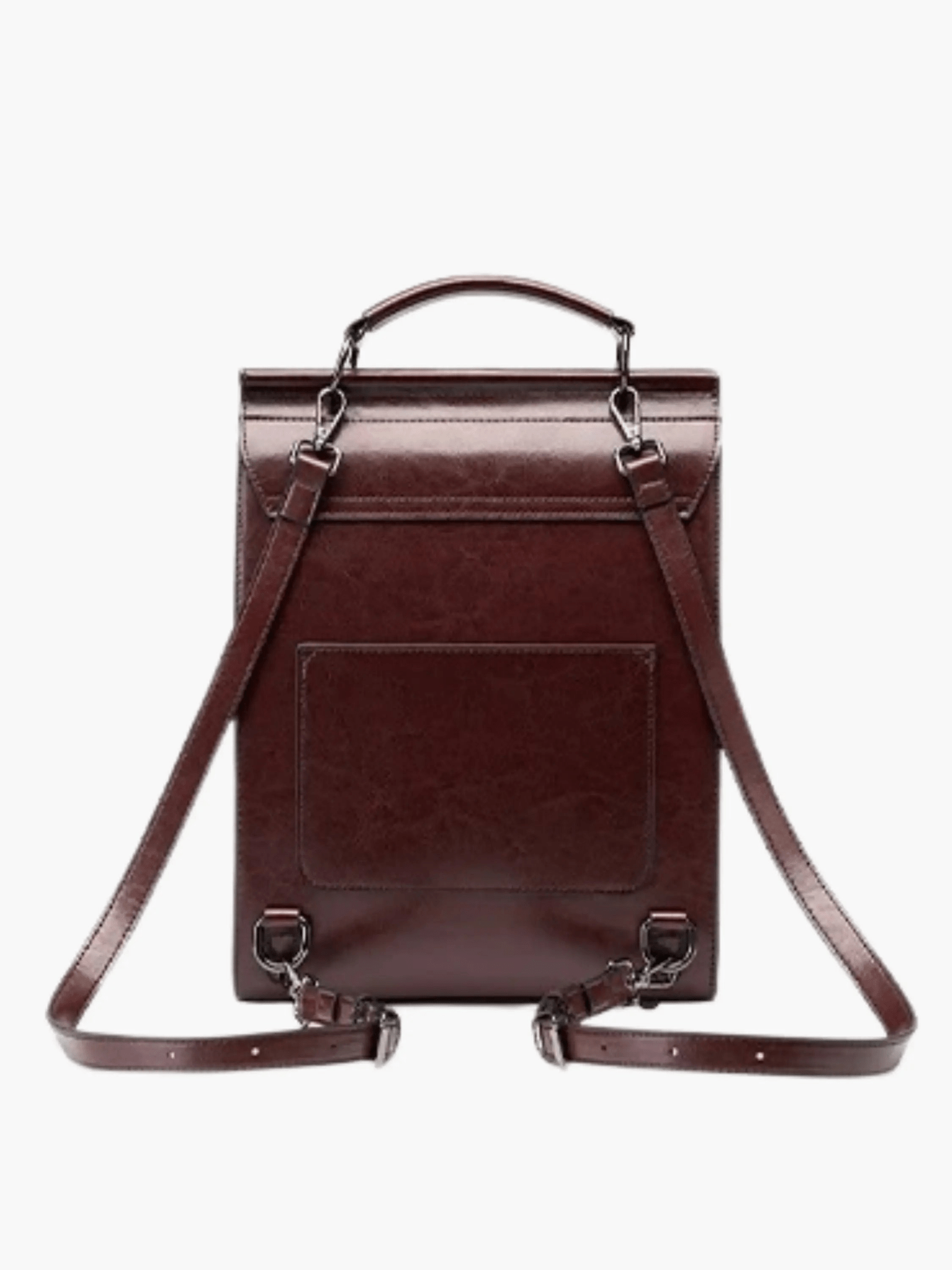 Estelle | Vintage Brown Leather Backpack – Classic Sophistication