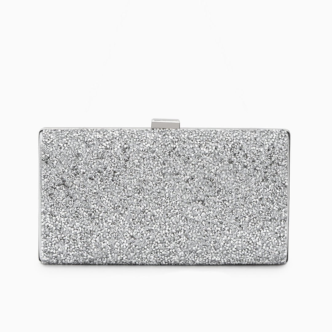 Ziranya | Black Beaded Evening Clutch – Sleek Sophistication