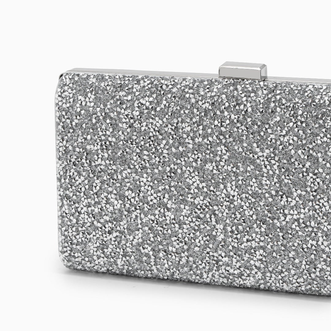 Ziranya | Black Beaded Evening Clutch – Sleek Sophistication