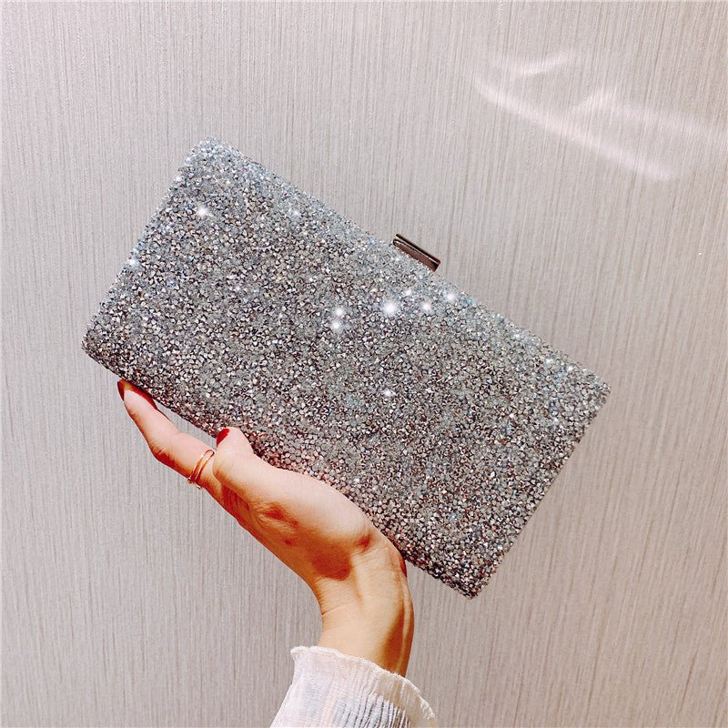 Ziranya | Black Beaded Evening Clutch – Sleek Sophistication