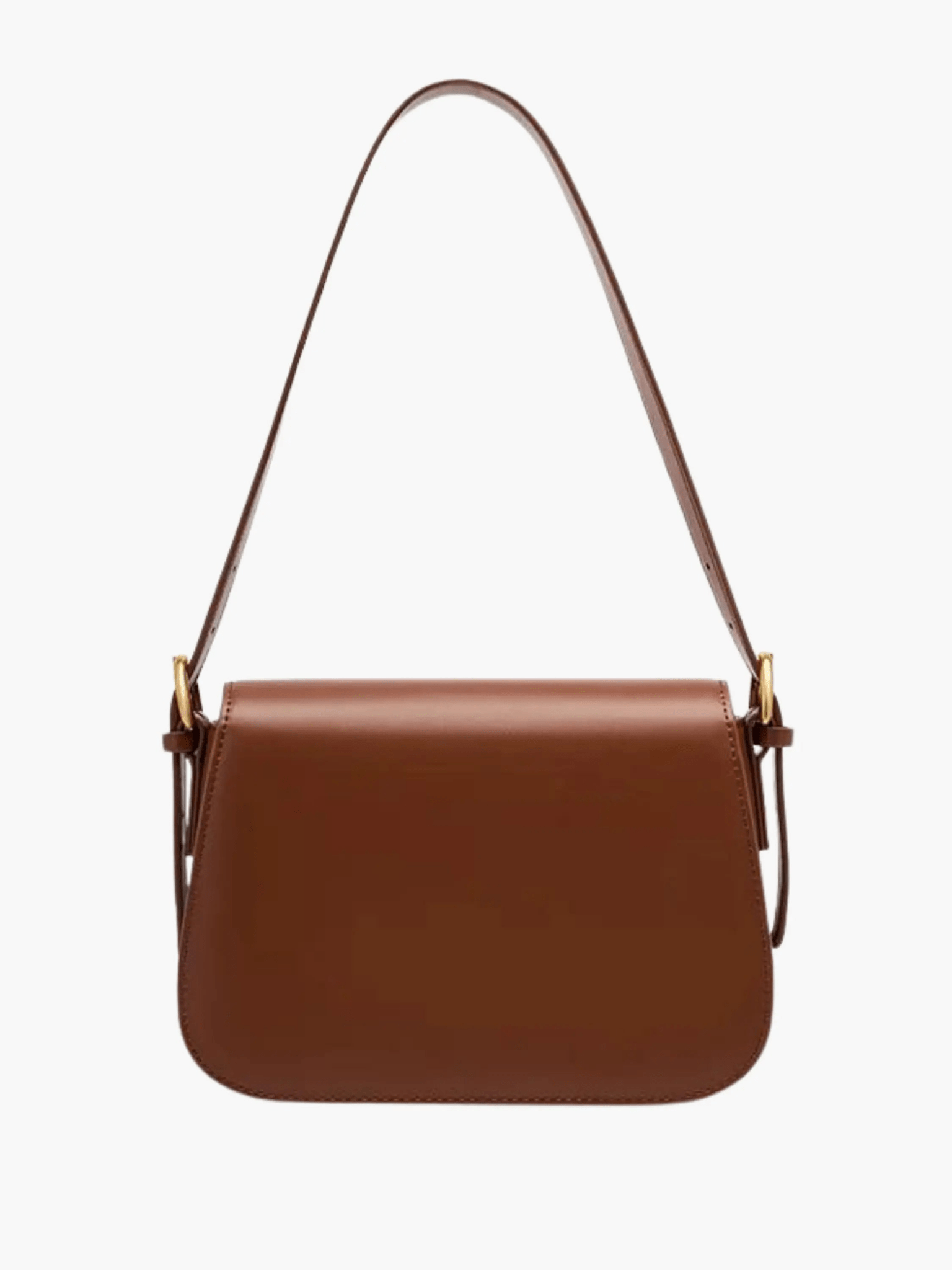 Celine | Luxe Brown Leather Shoulder Bag – Classic & Refined