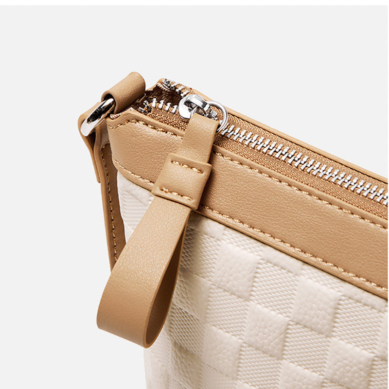 Evienne | Beige Woven Crossbody Bag – Casual Elegance & Everyday Versatility