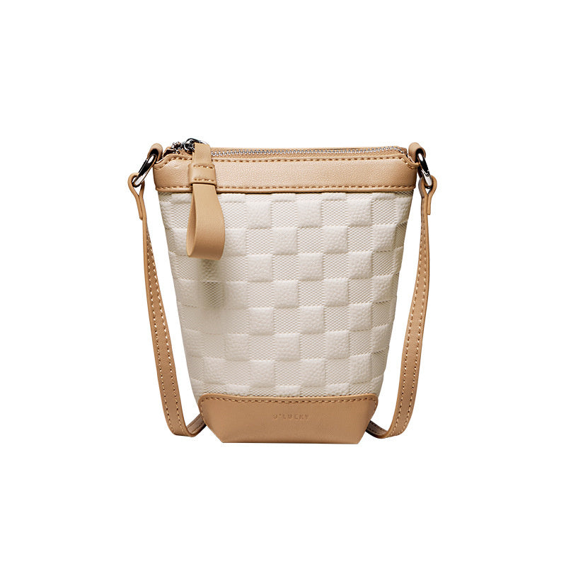 Evienne | Beige Woven Crossbody Bag – Casual Elegance & Everyday Versatility