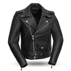 Women’s Motorcycle Leather Jacket. Quilted Thermal Liner & Cowhide
