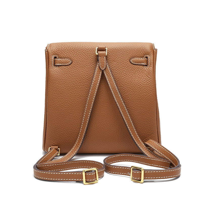 Halia | Elegant Black Leather Backpack – Stylish, Chic & Functional