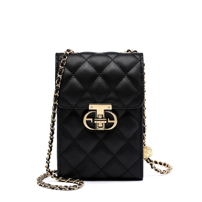 Delsia | Quilted Leather Crossbody Bag – Sophisticated & Timeless Design