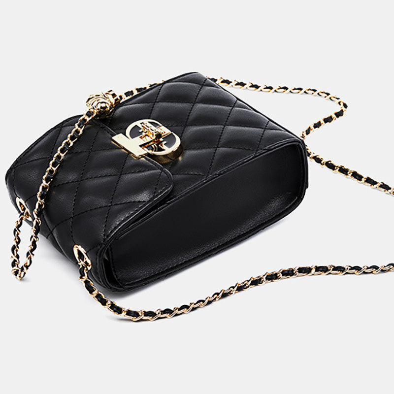 Delsia | Quilted Leather Crossbody Bag – Sophisticated & Timeless Design