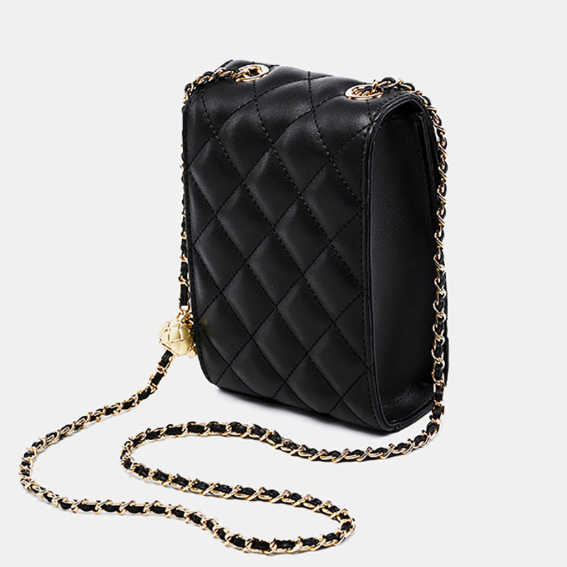 Delsia | Quilted Leather Crossbody Bag – Sophisticated & Timeless Design
