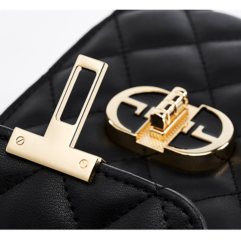 Delsia | Quilted Leather Crossbody Bag – Sophisticated & Timeless Design
