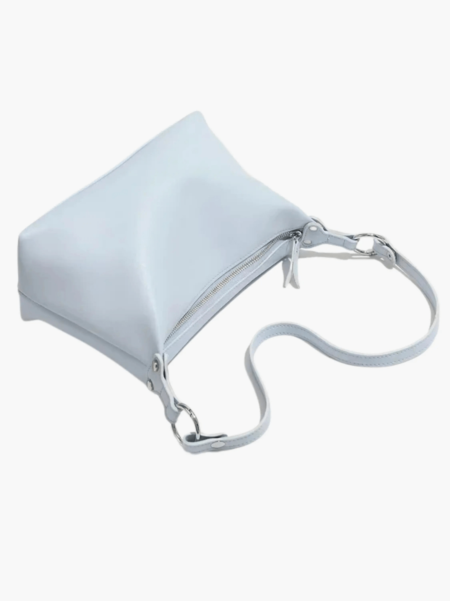 Avaris | Luxe Sky Blue Leather Crossbody Bag – Sleek & Versatile