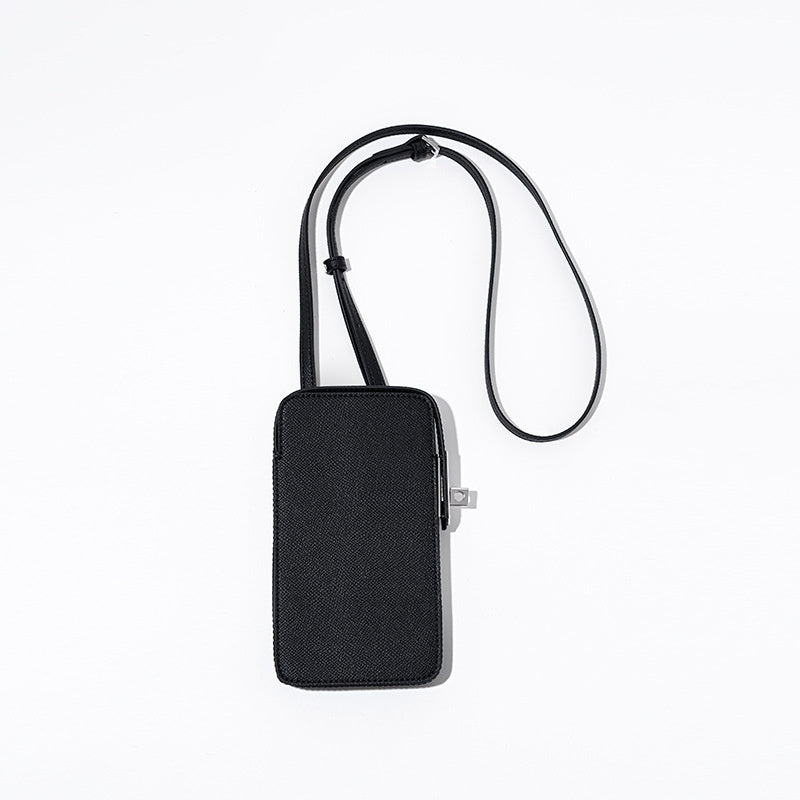 Hespera | Leather Crossbody Phone Bag – Sleek & Modern Minimalism