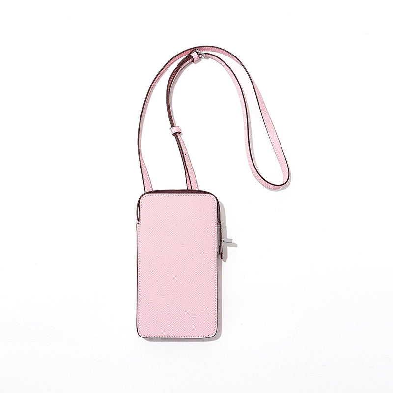 Hespera | Leather Crossbody Phone Bag – Sleek & Modern Minimalism