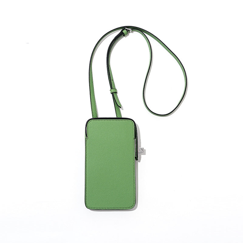 Hespera | Leather Crossbody Phone Bag – Sleek & Modern Minimalism