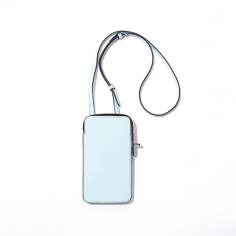 Hespera | Leather Crossbody Phone Bag – Sleek & Modern Minimalism