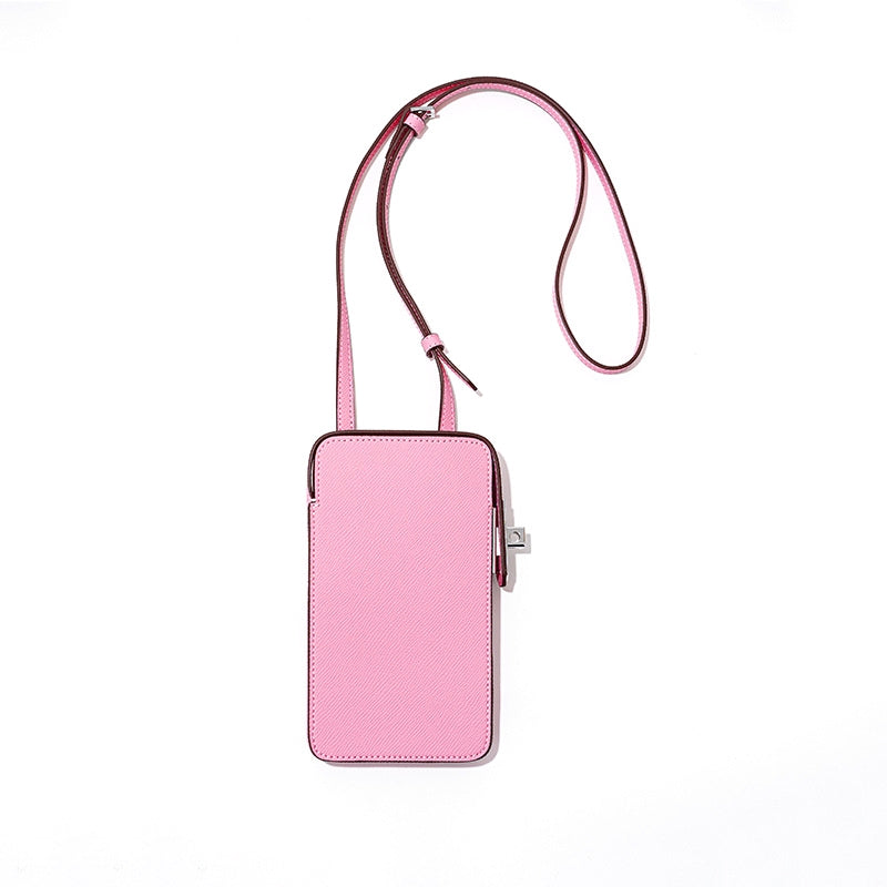 Hespera | Leather Crossbody Phone Bag – Sleek & Modern Minimalism