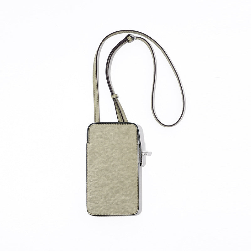 Hespera | Leather Crossbody Phone Bag – Sleek & Modern Minimalism