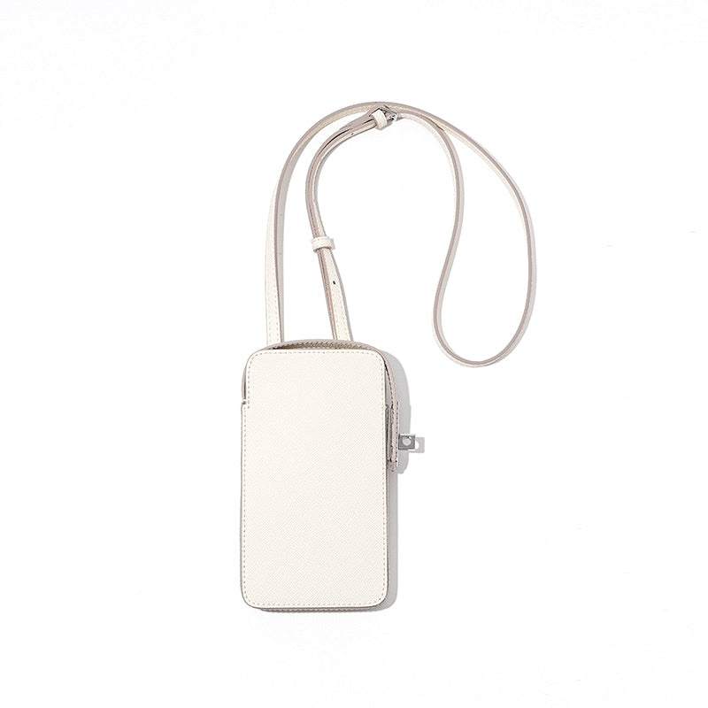 Hespera | Leather Crossbody Phone Bag – Sleek & Modern Minimalism