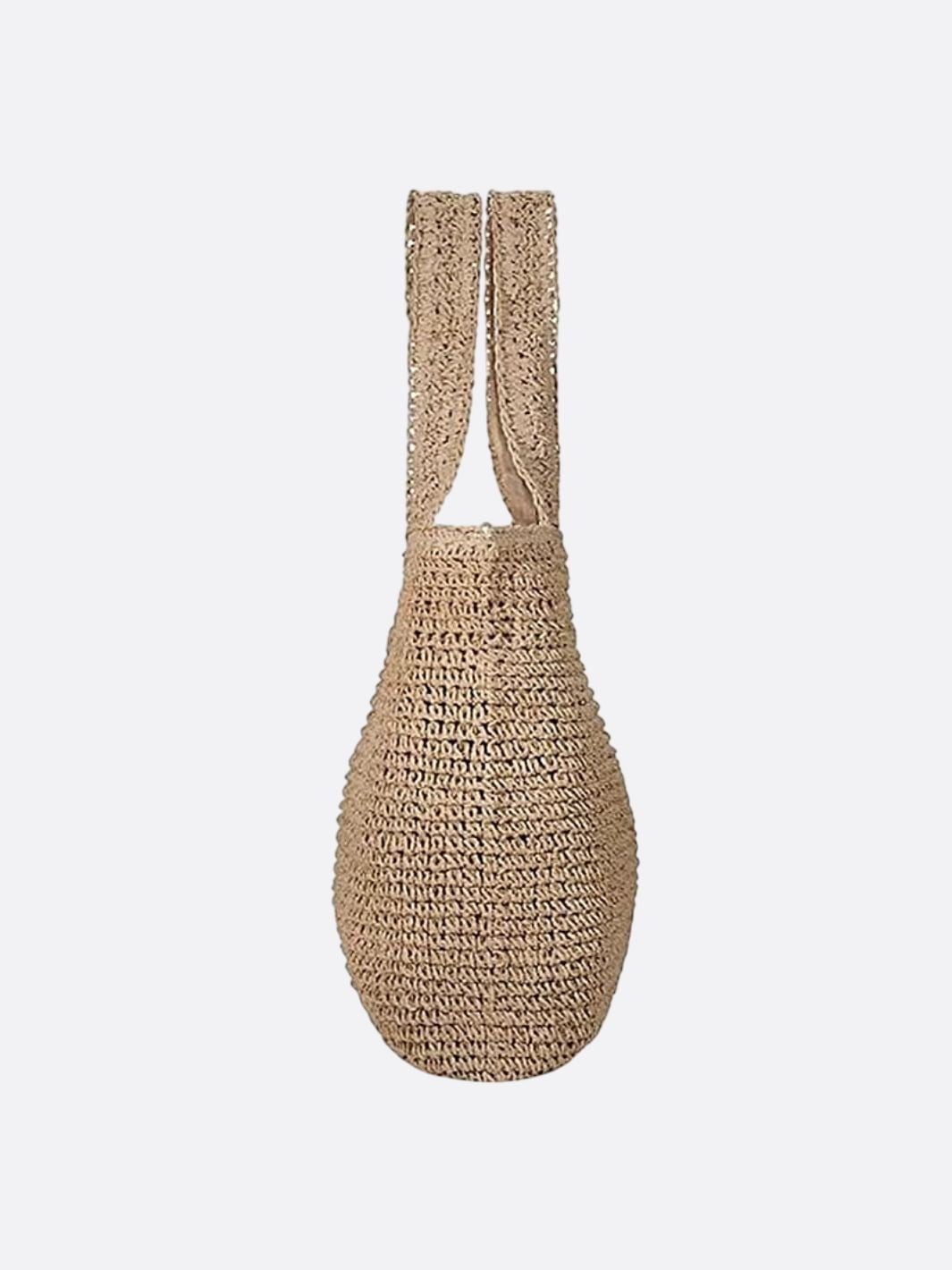 Square Woven Tote Bag – Minimalist Handcrafted Shoulder Bag
