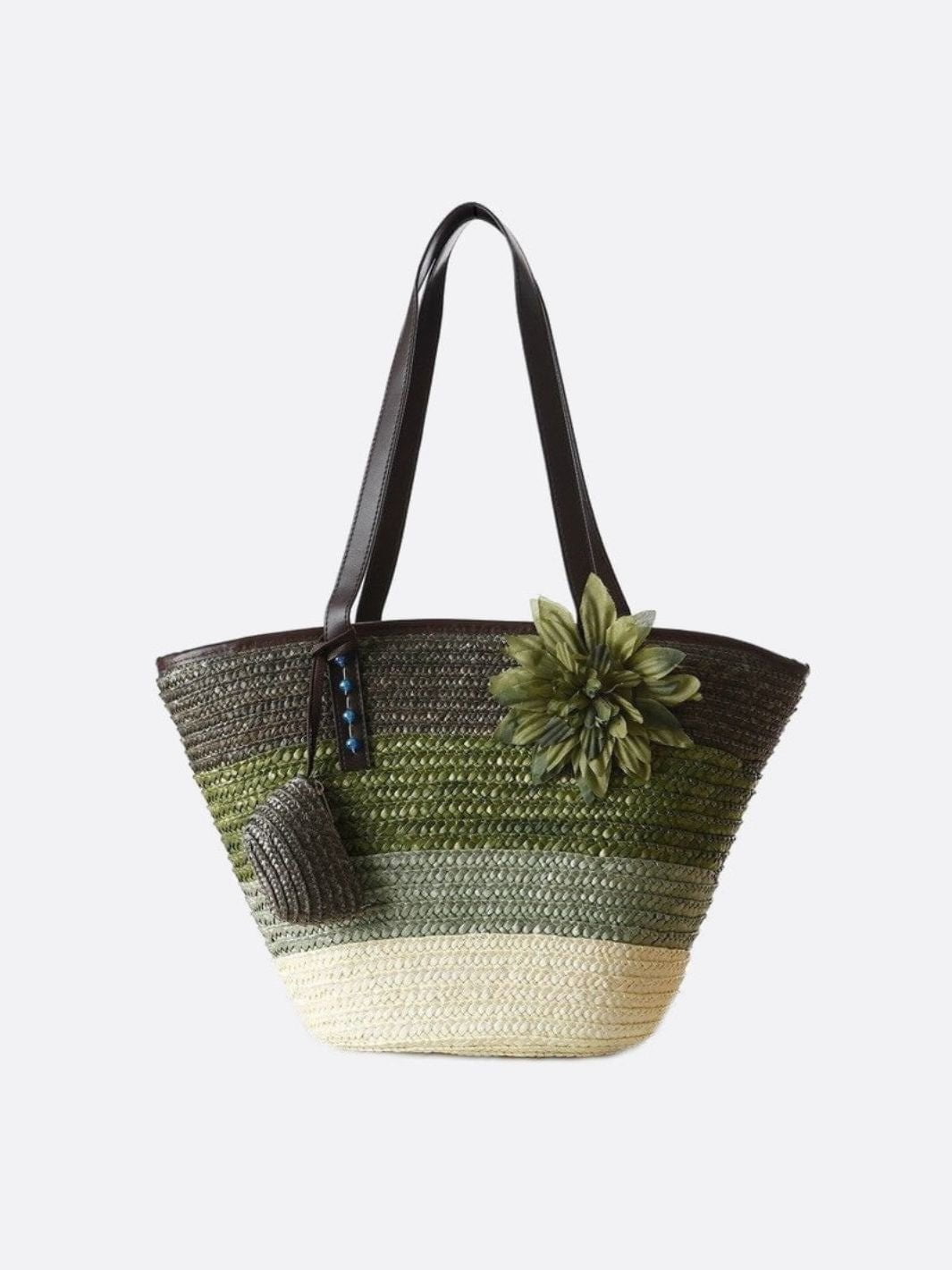 Marbella Bloom Straw Tote – Woven Beach Bag