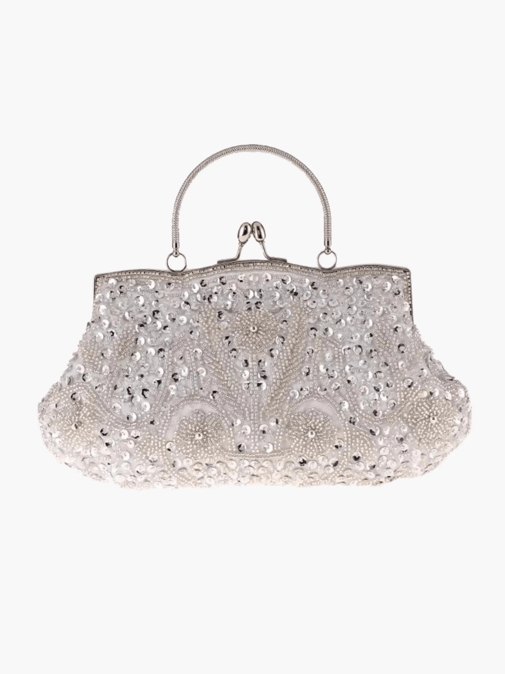 Celeste | Vintage Gold Beaded Evening Clutch – Timeless Elegance
