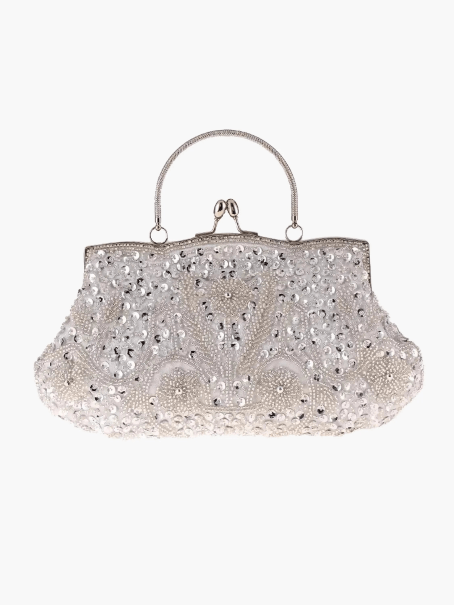Celeste | Vintage Gold Beaded Evening Clutch – Timeless Elegance