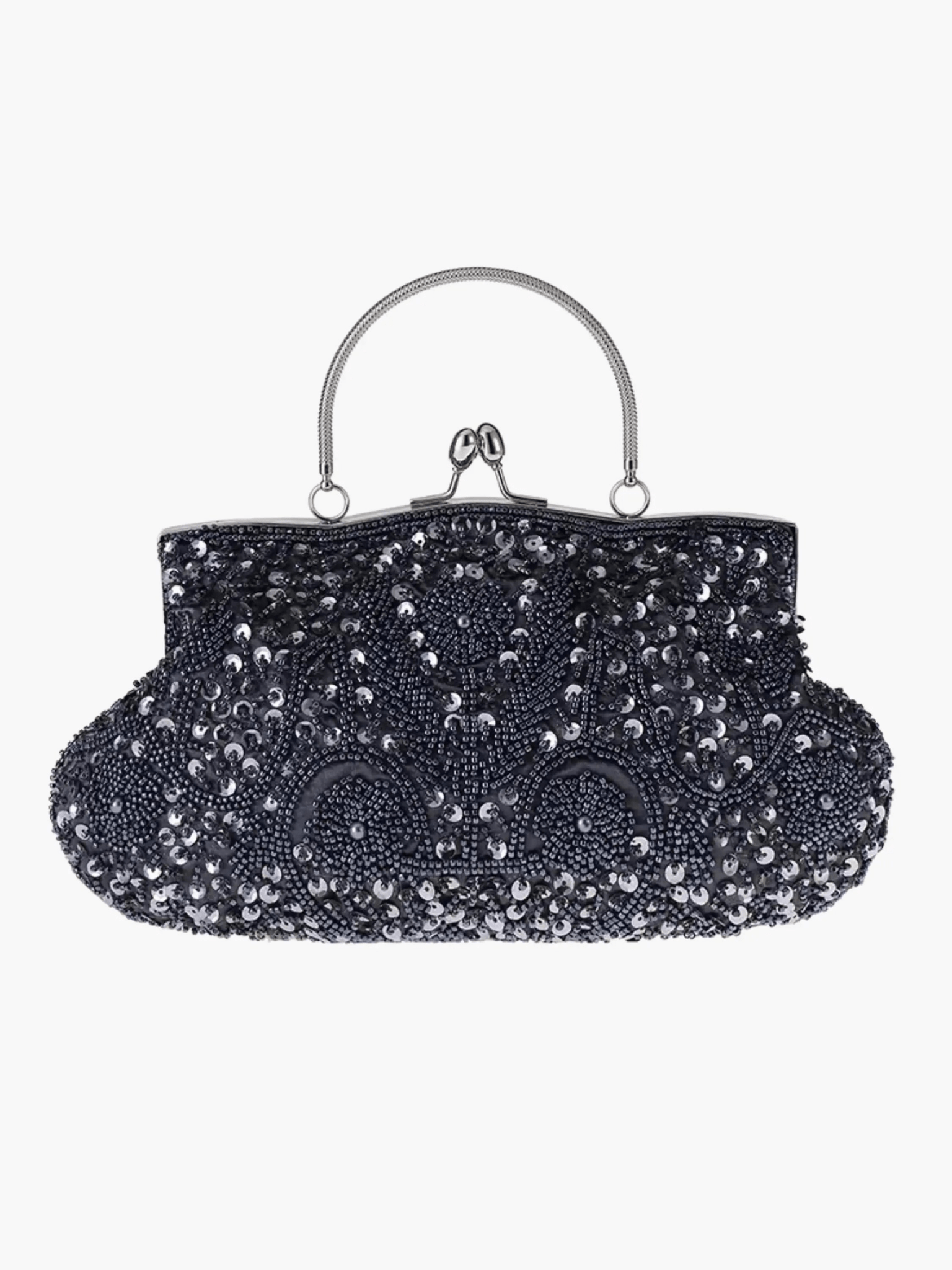 Celeste | Vintage Gold Beaded Evening Clutch – Timeless Elegance