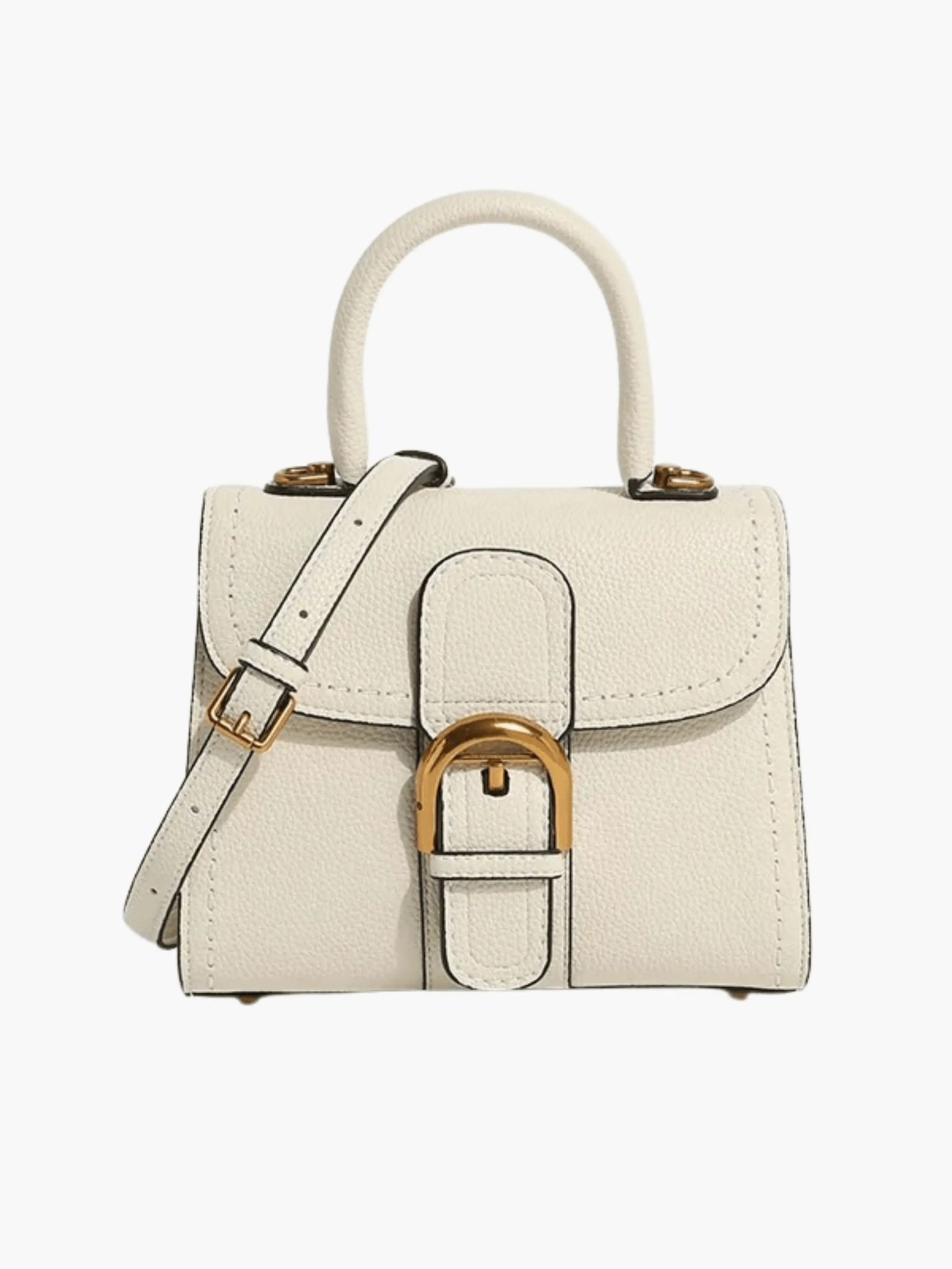 Amelia | Chic Ivory Mini Top Handle Bag – Sophisticated & Stylish