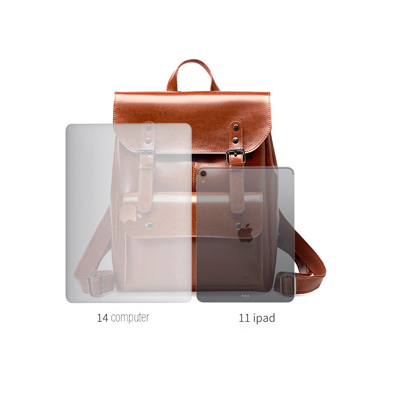 Meliora | Vintage Brown Leather Backpack – Classic, Durable & Stylish