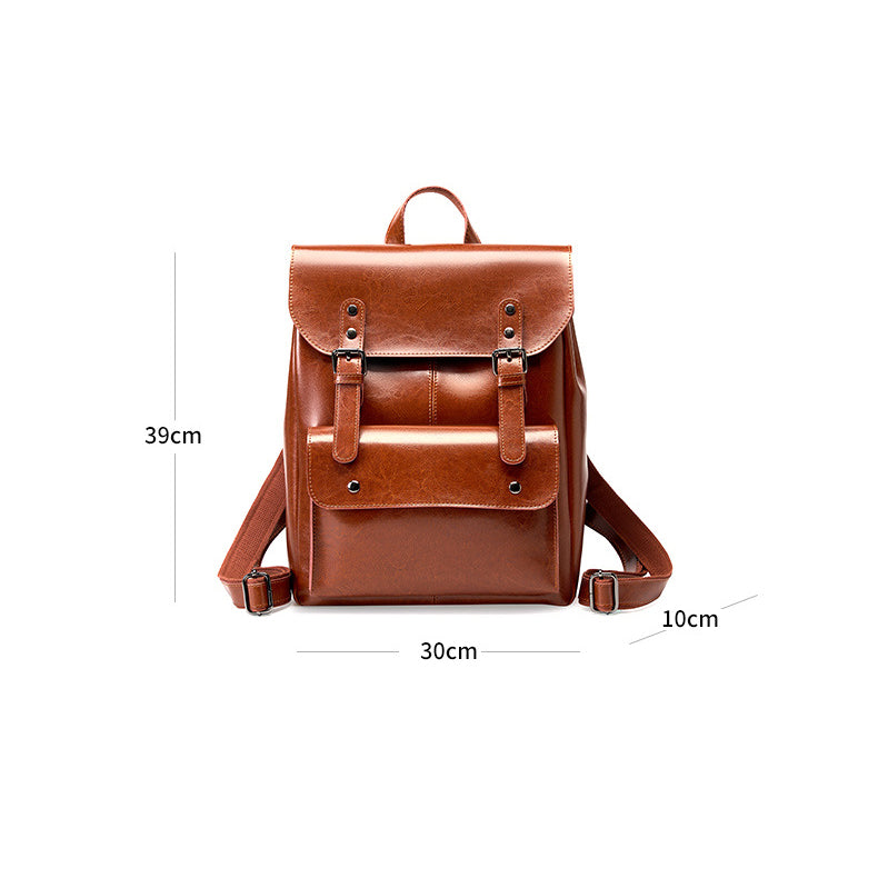 Meliora | Vintage Brown Leather Backpack – Classic, Durable & Stylish