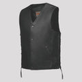 Unik International Men's Laced Side Motorcycle Vest