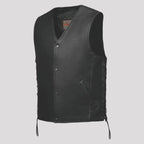 Unik International Men's Laced Side Motorcycle Vest