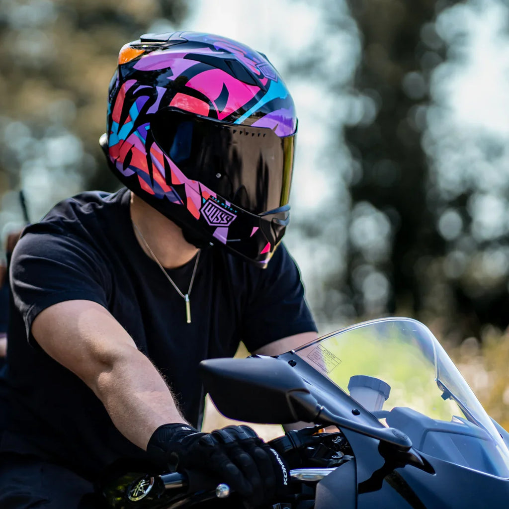 Voss 989 Moto-V TopRockr Full Face Gloss Motorcycle Helmet