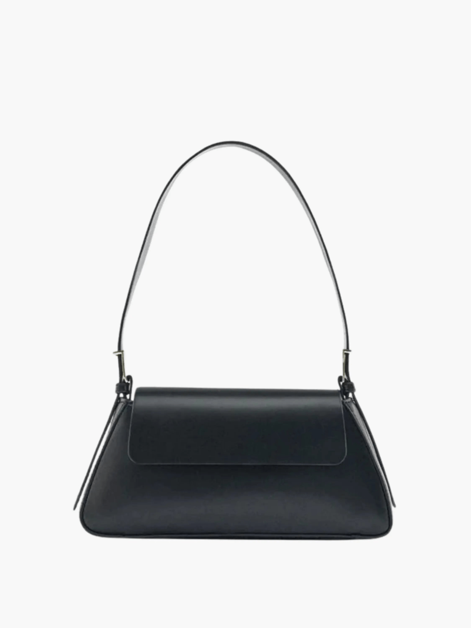 Amara | Black Minimalist Shoulder Bag – Timeless & Elegant