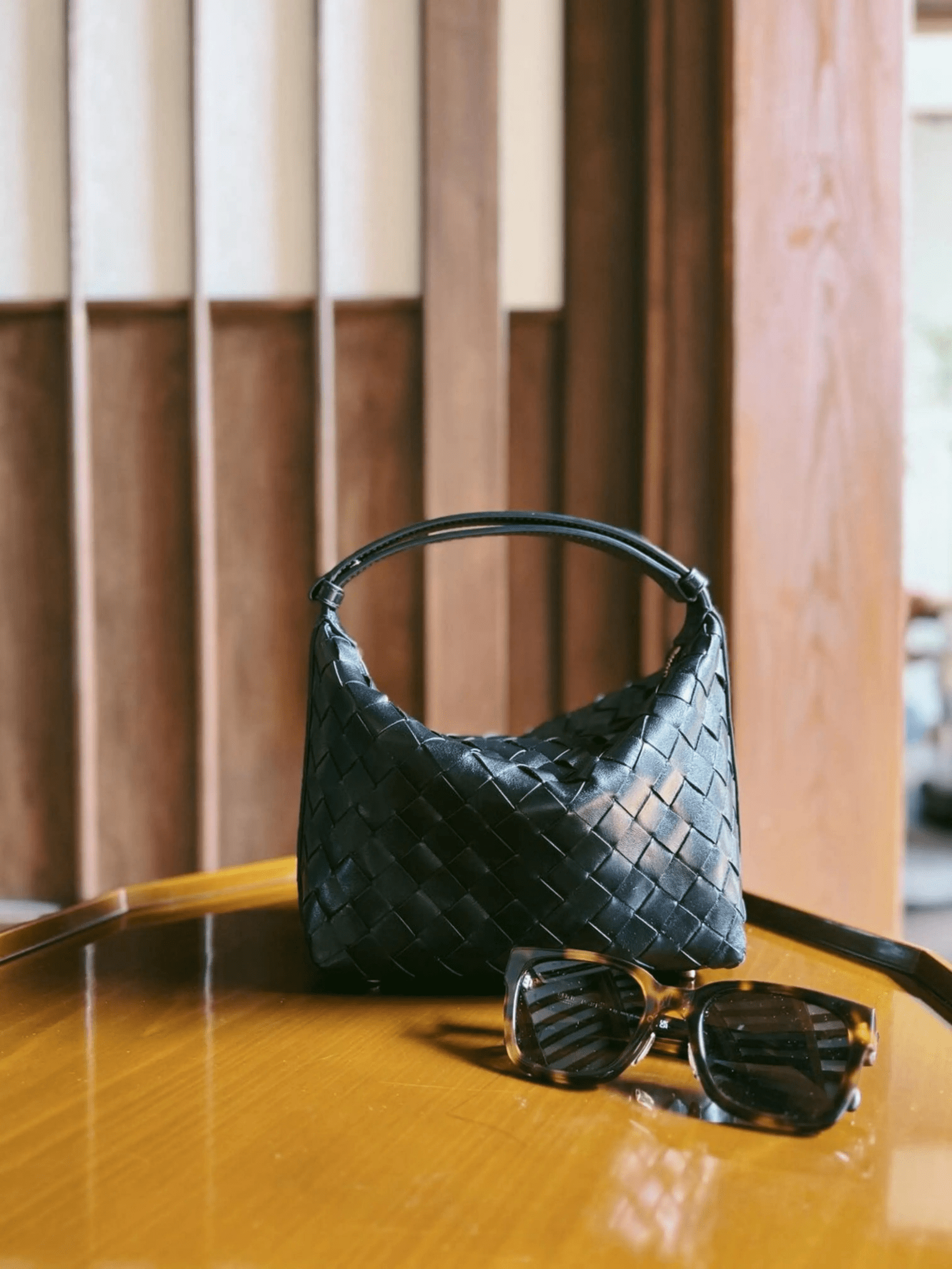 Isabella | Luxe Burgundy Woven Leather Tote – Chic & Statement-Making